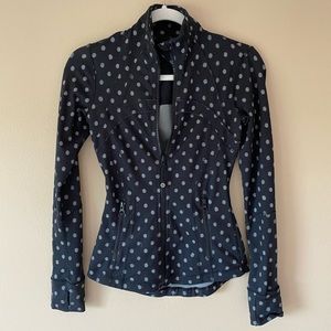 Polka dotted Lululemon define jacket.